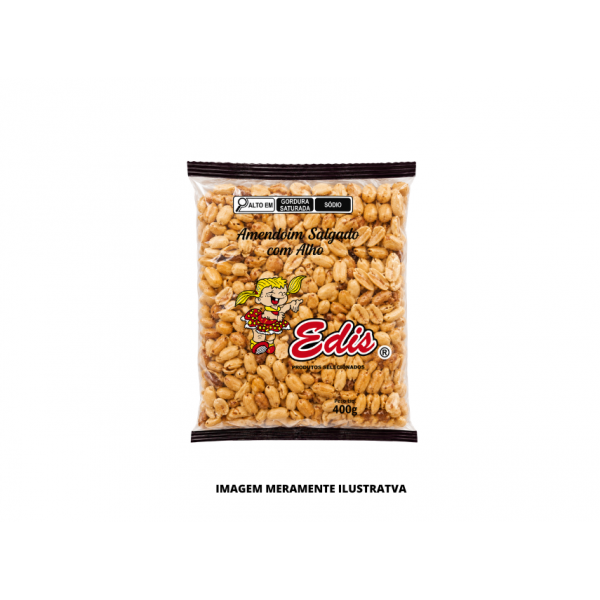 AMENDOIM - EDIS - 400G SALGADO COM ALHO